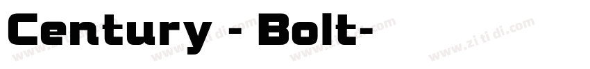 Century - Bolt字体转换